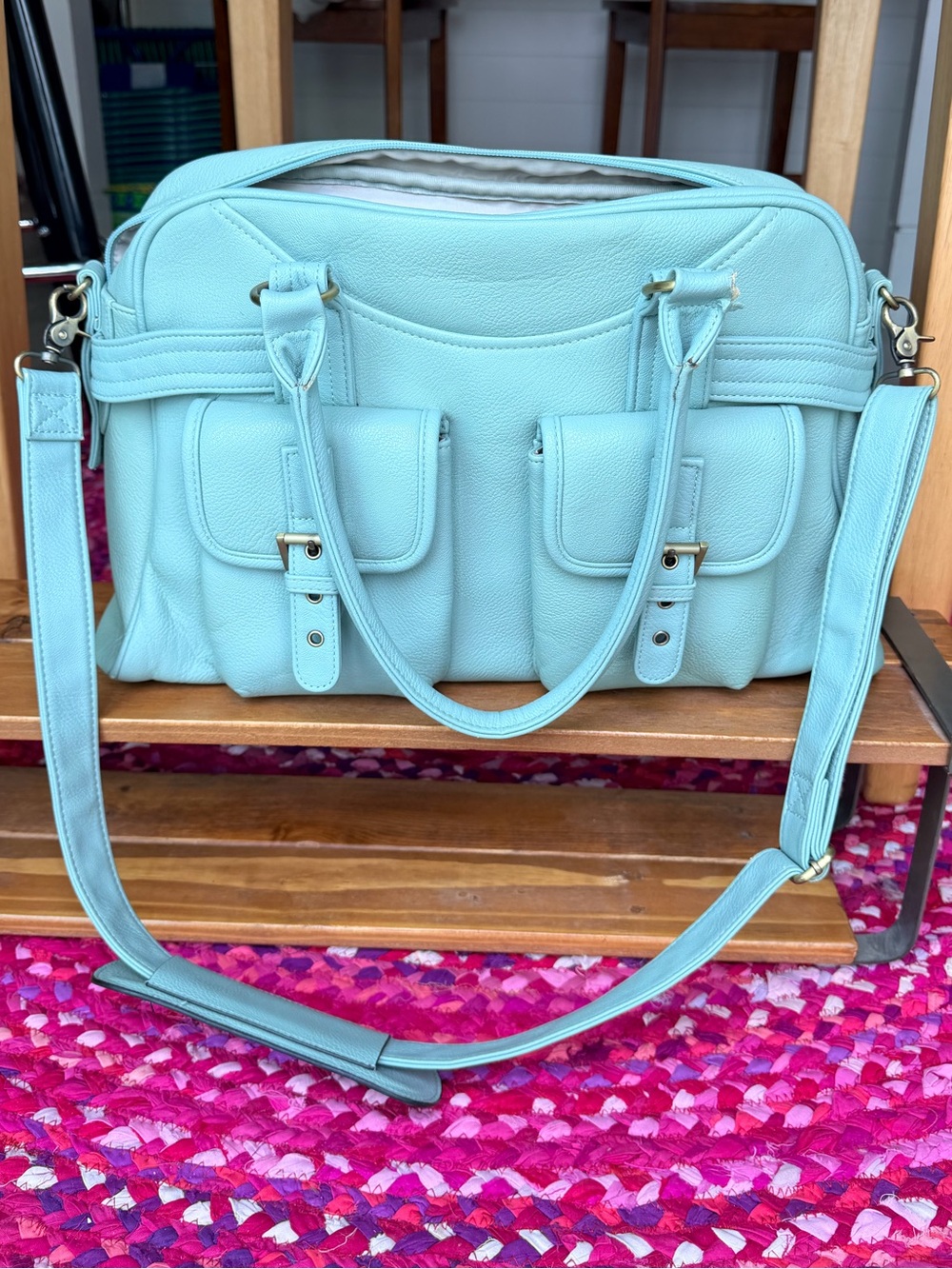 Jo Totes "Missy" Camera and Laptop Bag Mint Green